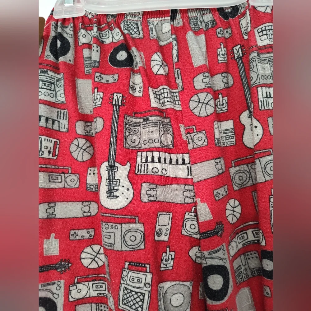 Carter's Red Music Print Pajama Pants Size Kids 5
